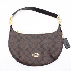 NWT Coach Payton Hobo Bag in Signature Canvas - Gold/Brown/Black (CE620)